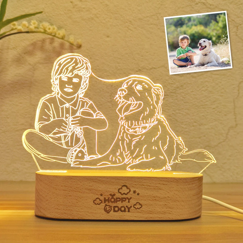 Placa Com Foto e Frase Personalizada Com Iluminação