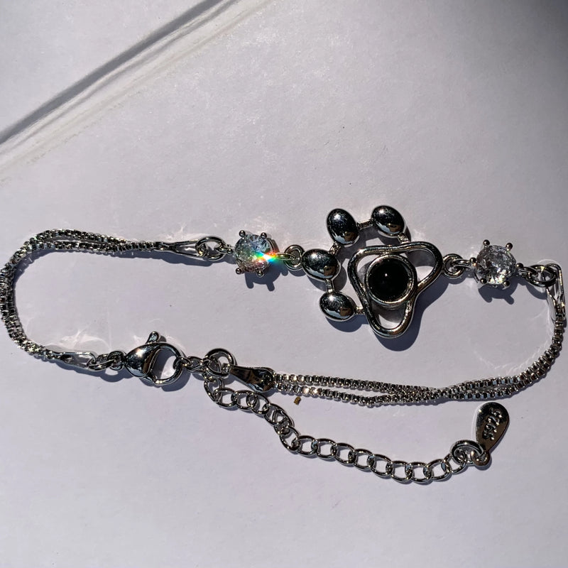 Pulseira Foto Pet Infinito Personalizada Patinha
