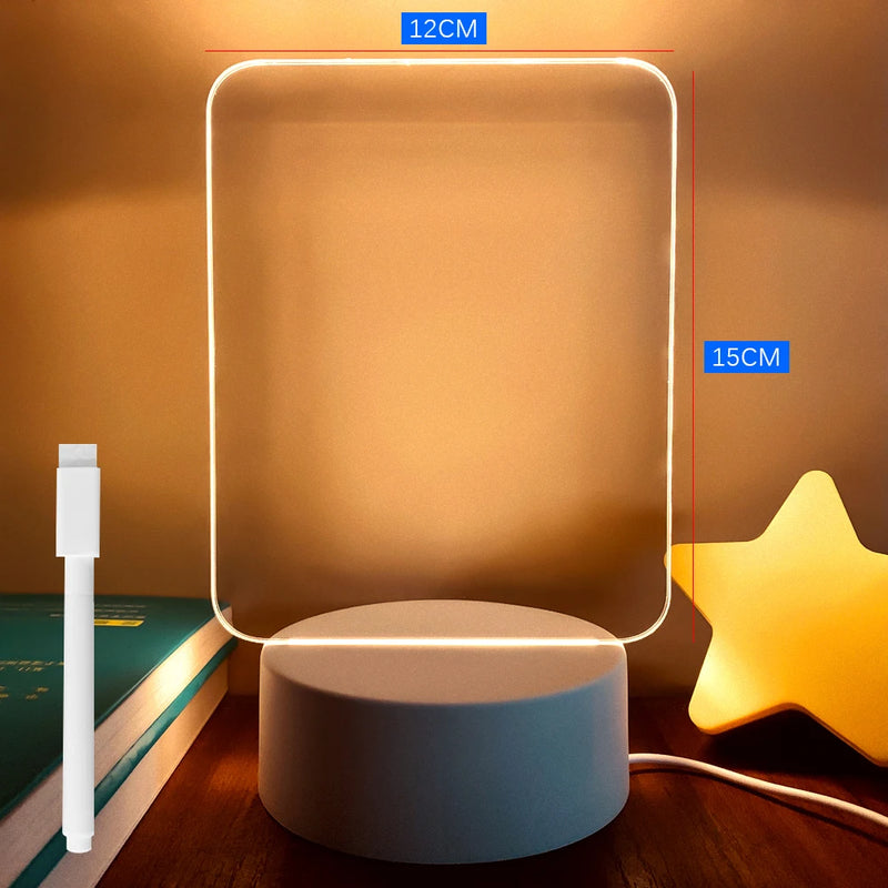 Placa de Luz Transparente Personalizada Por Você