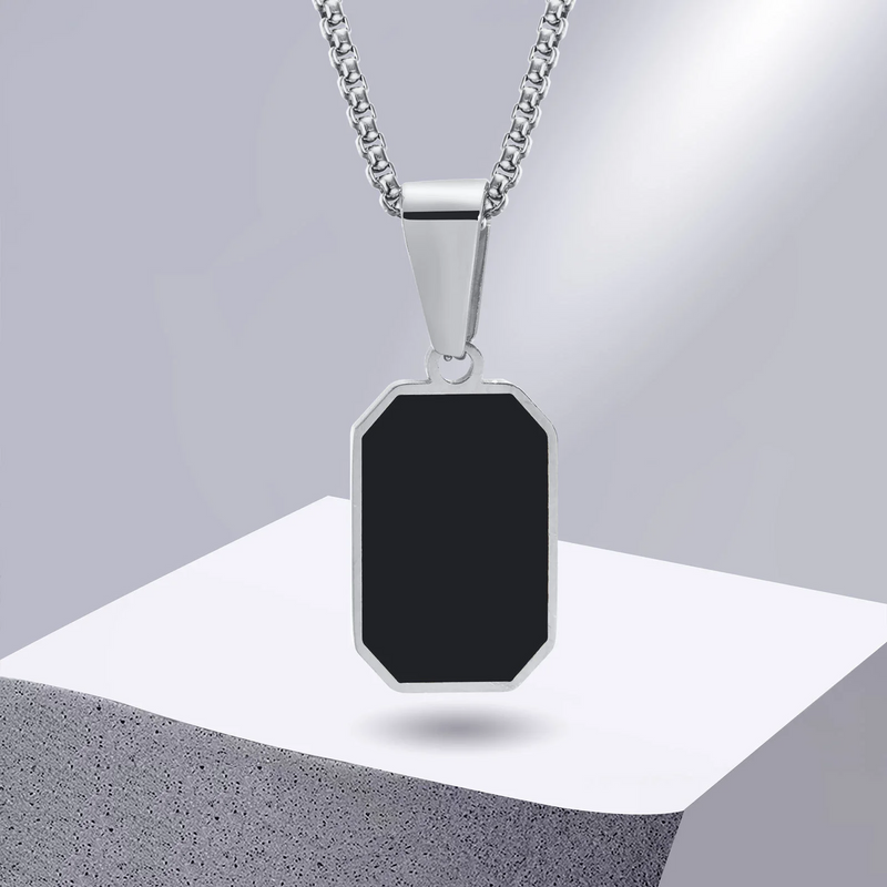 Colar Masculino Elegante Geométrico Moderno Cubano de Rua