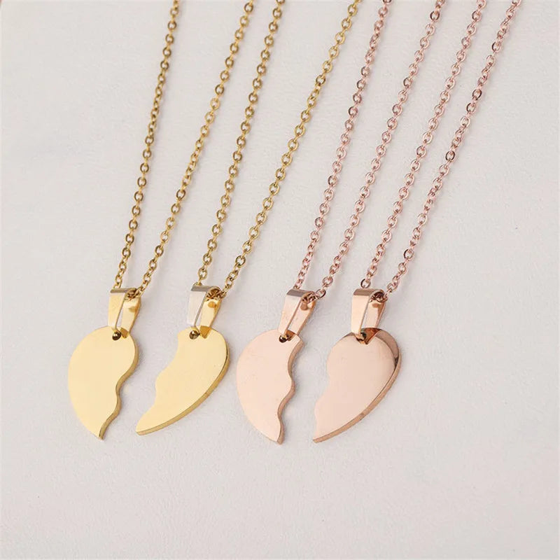Colar Nome Personalizado Coração Duplo Integrado Feminino